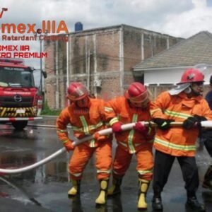 Baju Pemadam Kebakaran Tahan Api Standar Industri